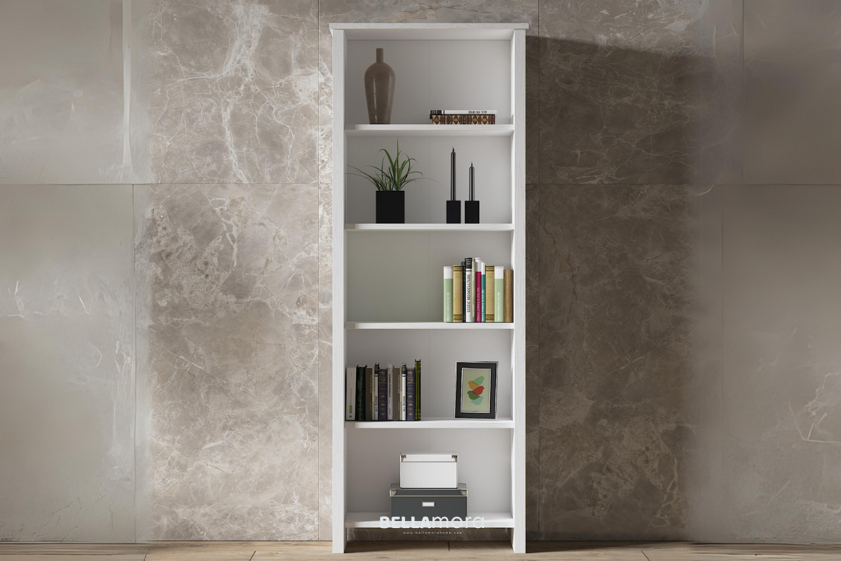 HELEN BFRN-10033 Wooden White Bookcase