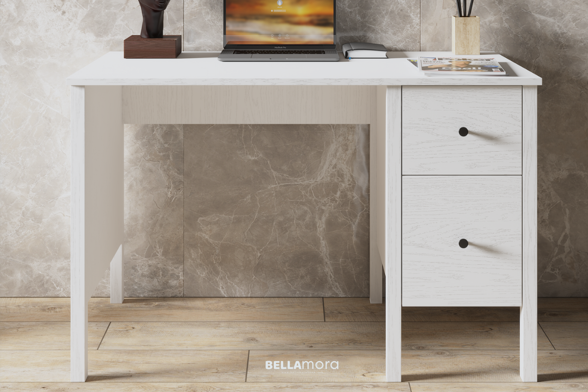 HELEN BFRN-10036 Wooden White Study Desk