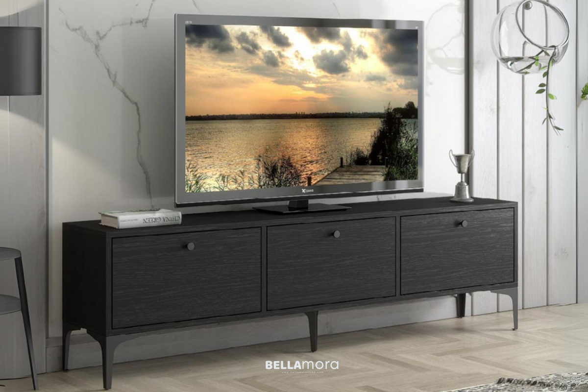 INDEPENDENT BFRN-12002 Wooden Black TV Unit