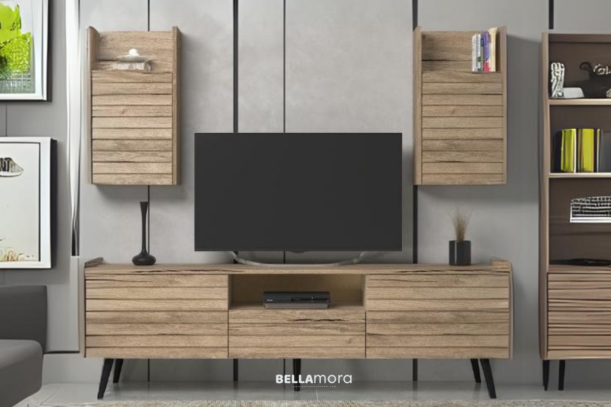 LENA BFRN-7000-1 Walnut TV Unit