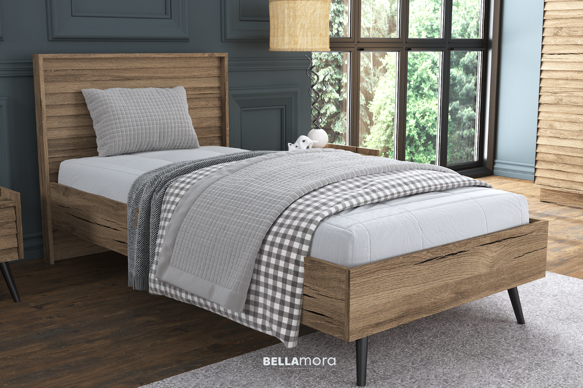 LENA BFRN-7005 Walnut Bedstead